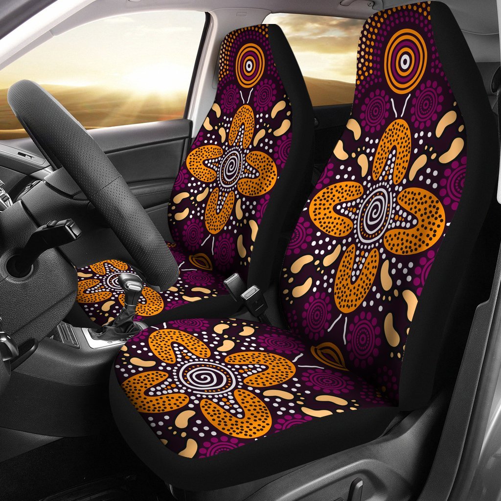 aboriginal-car-seat-covers-flowers-dot-panting-art