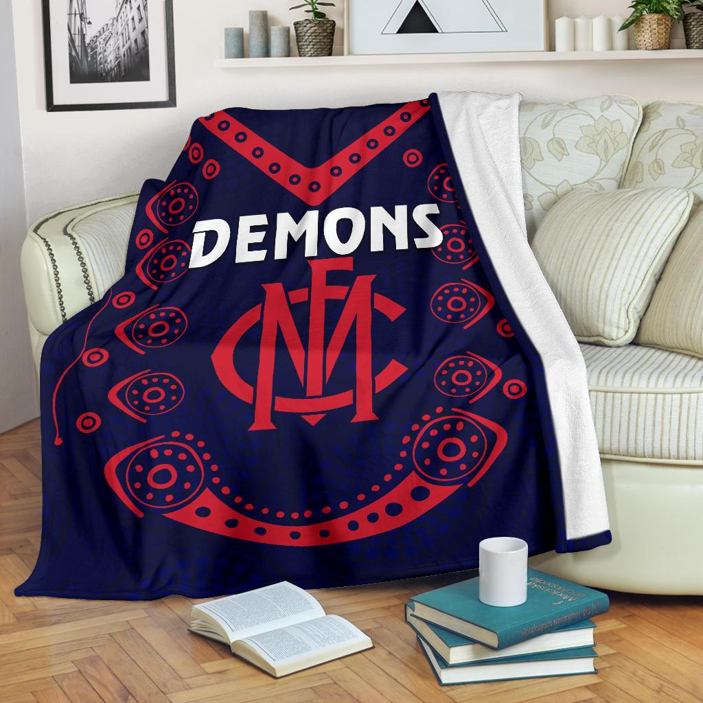melbourne-demons-indigenous-premium-blanket-football