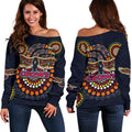 Adelaide Women Off Shoulder Sweater Indigenous Crows - Vibe Hoodie