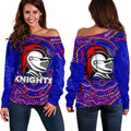 Knights Women Off Shoulder Sweater Aboriginal - Vibe Hoodie