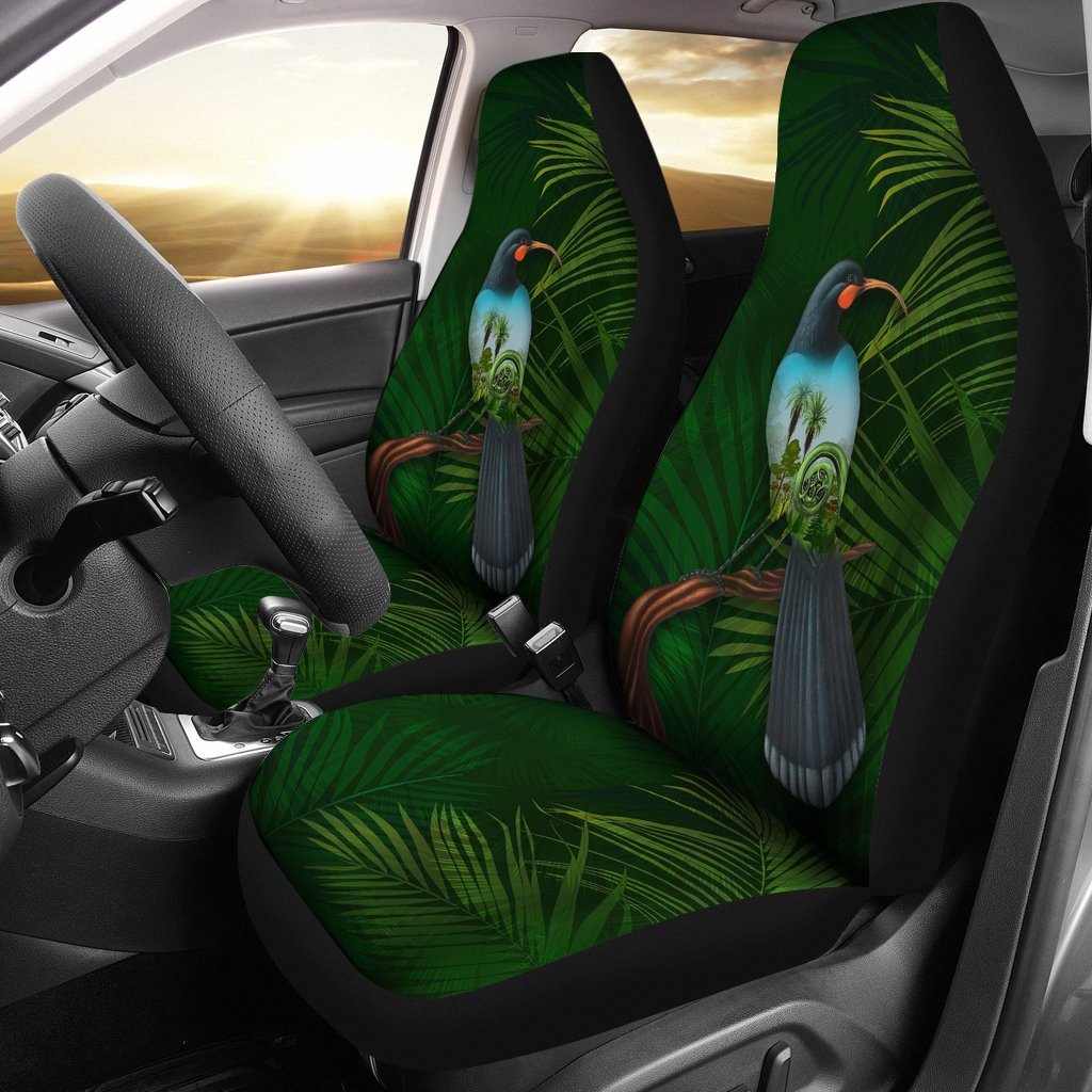 huia-bird-new-zealand-car-seat-covers