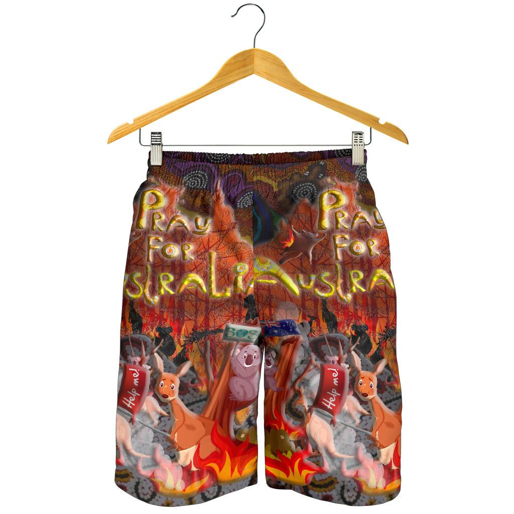 pray-for-australia-mens-shorts-aboriginal-pattern-love-australia