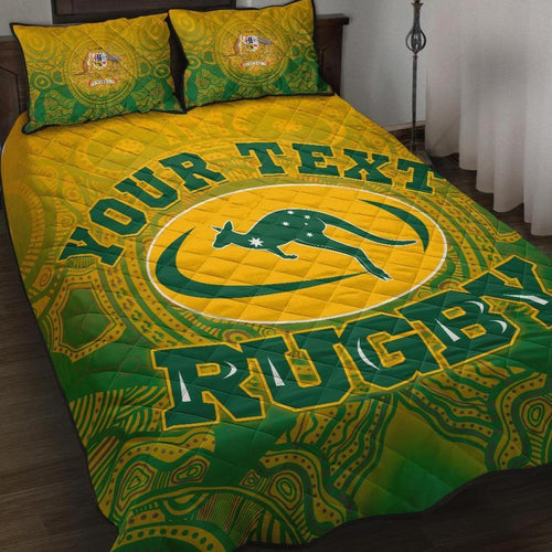 custom-aboriginal-quilt-bed-set-australia-rugby-and-coat-of-arms