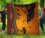 premium-quilts-kangaroo-coverlets-aboriginal-dot-painting-sunset