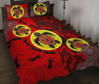 aboriginal-quilt-cover-set-dot-painting-turtle-footprint