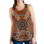 Racerback Tank - Aboriginal Dot Painting Tank Top Ver01 - Women - Vibe Hoodie