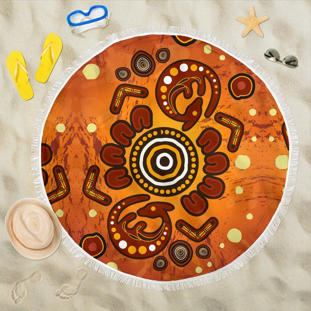 aboriginal-beach-blanket-baby-kangaroo-and-dot-painting-patterns