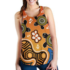 Aboriginal Women's Racerback Tank  - Indigenous Art Patterns Ver04 - Vibe Hoodie