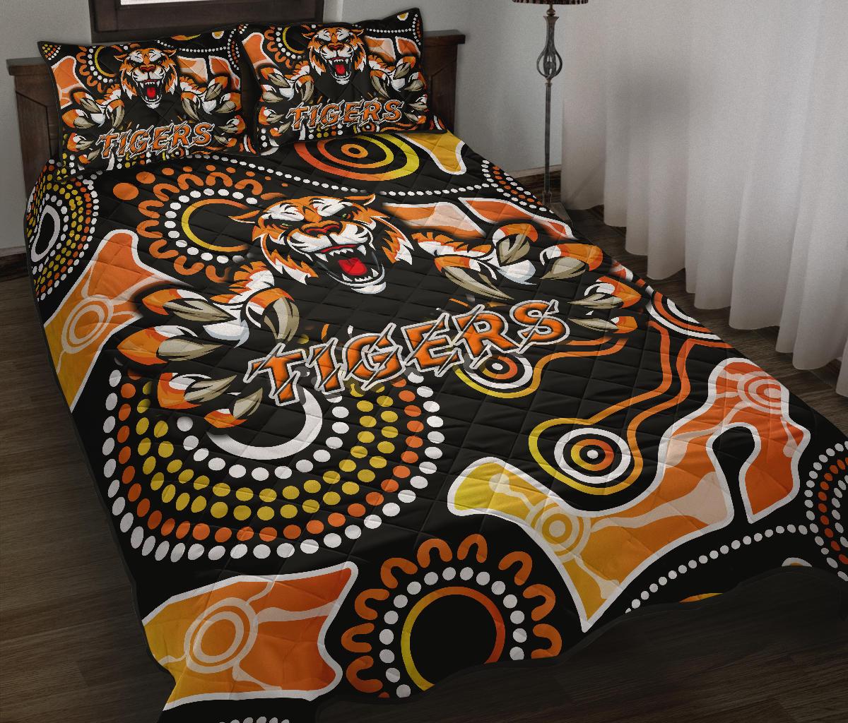wests-quilt-bed-set-rugby-tigers-indigenous