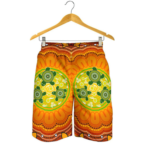 aboriginal-mens-shorts-turtle-circle-dot-painting-art