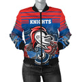 custom-personalised-knights-womens-bomber-jacket-newcastle-aboriginal-horizontal-style