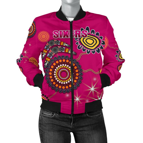 sydney-womens-bomber-jacket-sixers-indigenous-magenta