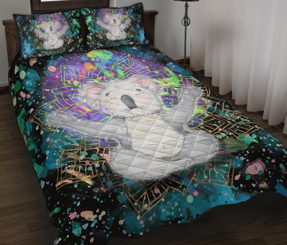 quilt-cover-set-koala-bed-set-meditating-color-art-ver01