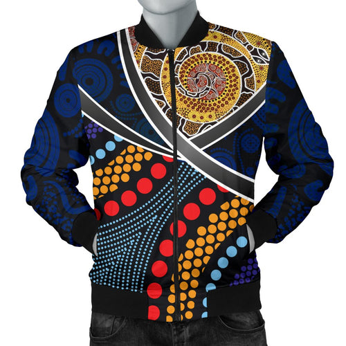 bomber-jacket-aboriginal-dot-panting-art-with-snake-1