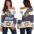 Eels Rugby Off Shoulder Sweater Indigenous Parramatta Newest White - Vibe Hoodie