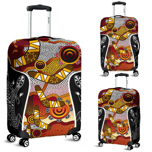 luggage-cover-aboriginal-dot-painting-lizard-suitcase-cover