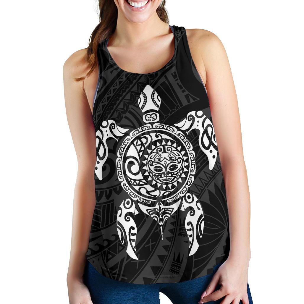 new-zealand-women-racerback-tank-maori-turtle-tattoo-golf-shirts-white