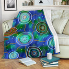 aboriginal-premium-blanket-indigenous-turtle-dreaming