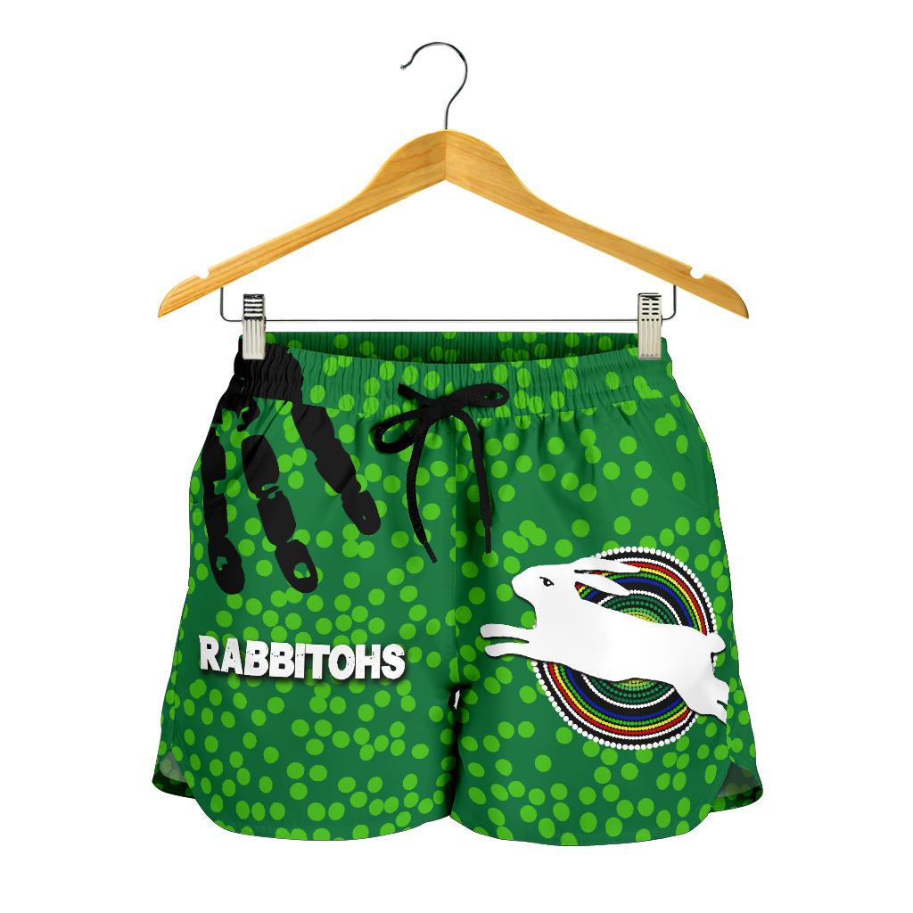 Naidoc Rabbitohs Women Shorts Aboriginal Vibes No.1 - Vibe Hoodie