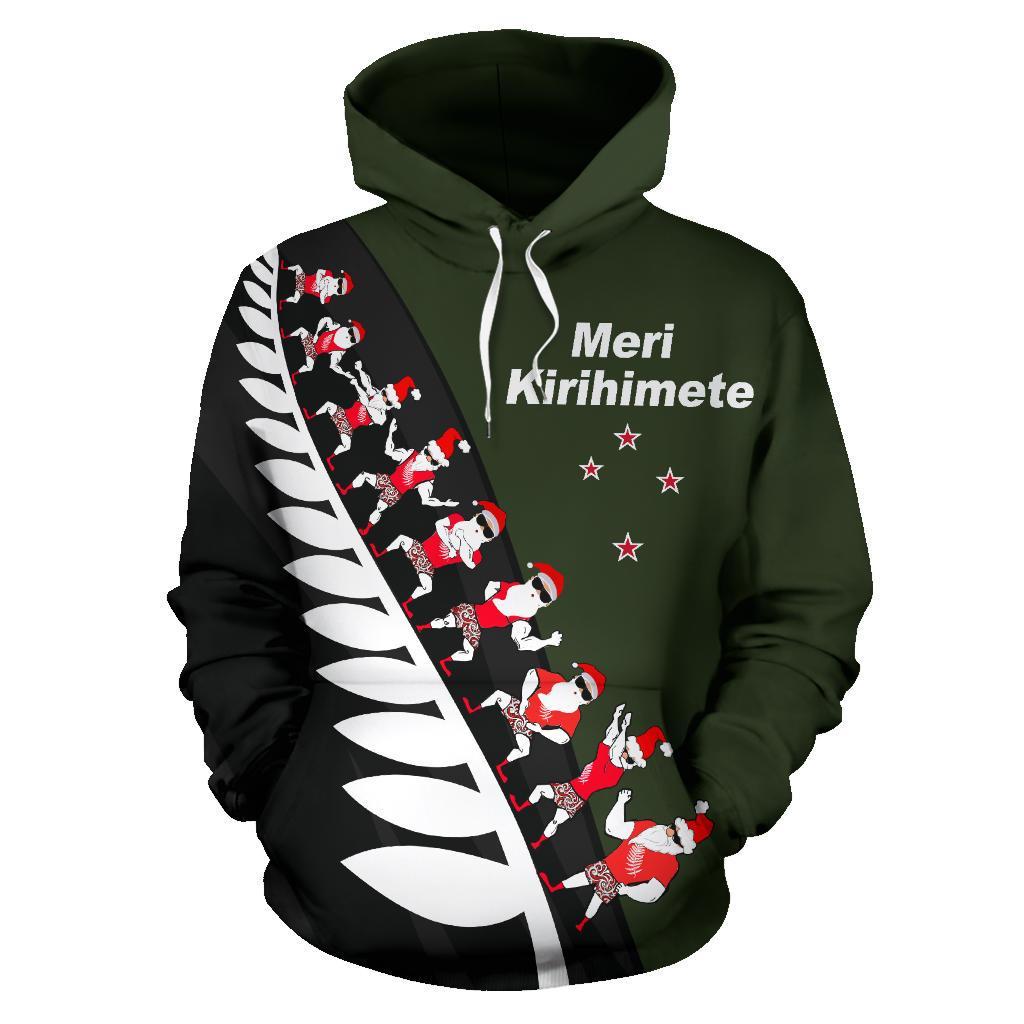 haka-santa-fern-christmas-new-zealand-hoodie-green