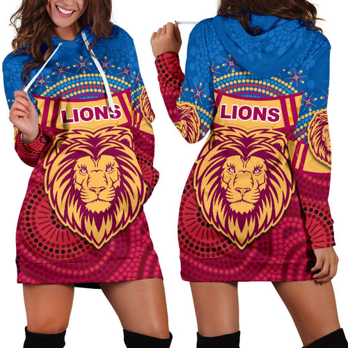 brisbane-indigenous-women-hoodie-dress-proud-lions