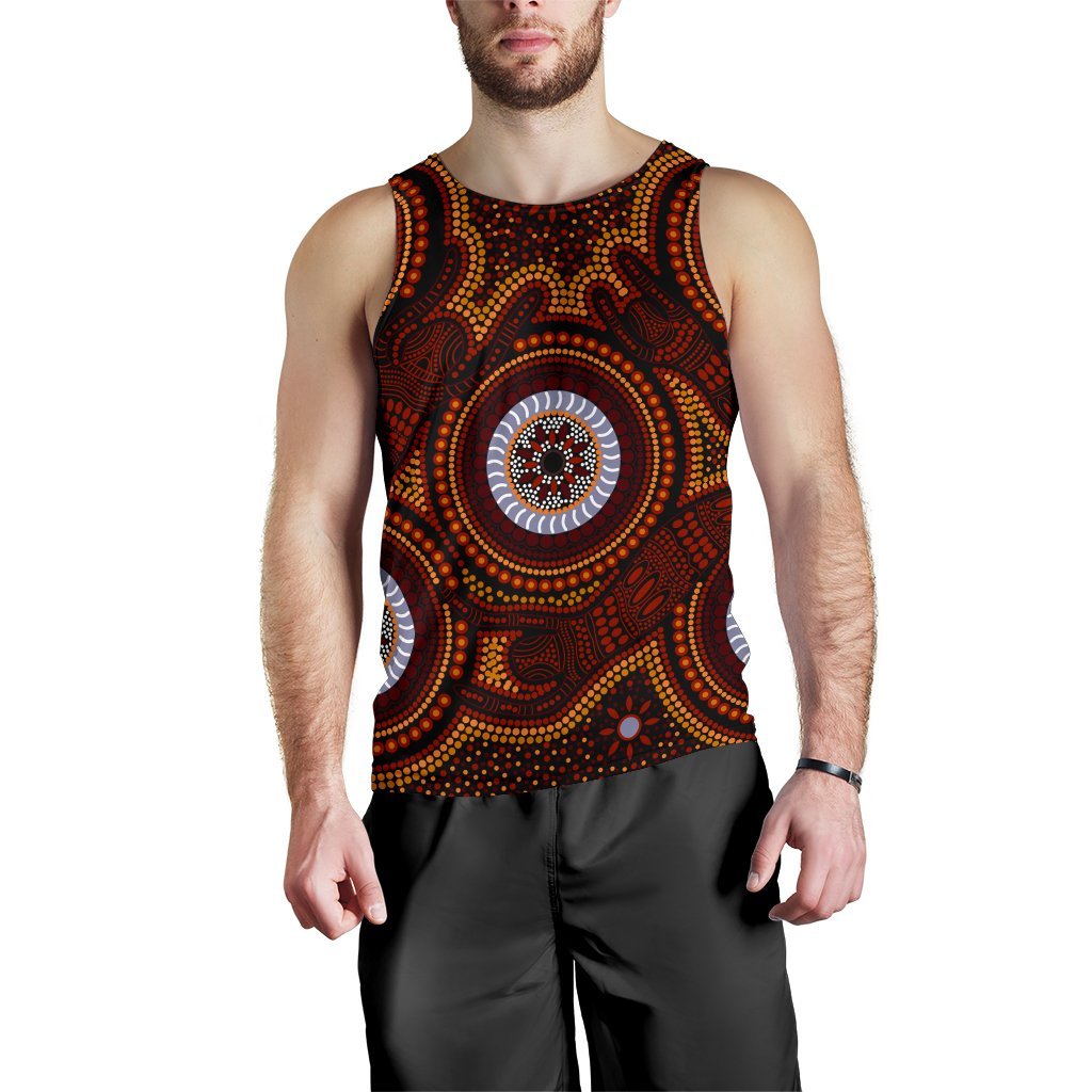 aboriginal-mens-tank-top-aboriginal-human-dot-painting-art