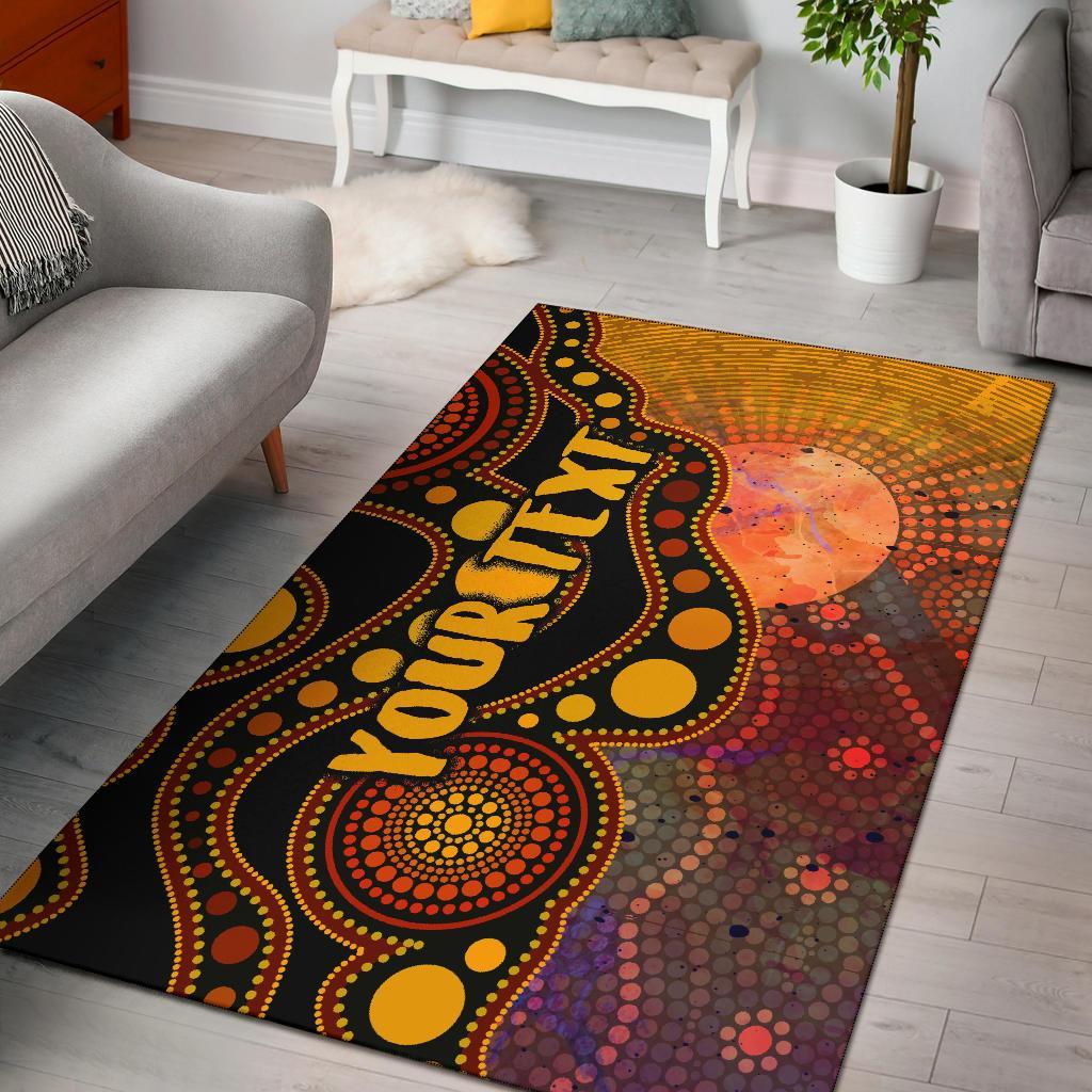 custom-text-aboriginal-area-rug-australia-indigenous-flag-circle-dot-painting-art-golden