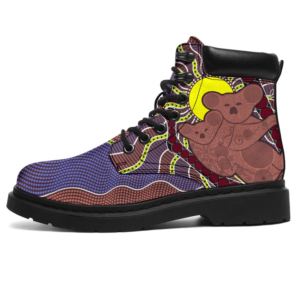aboriginal-boots-koala-patterns-sun-dot-painting-all-season