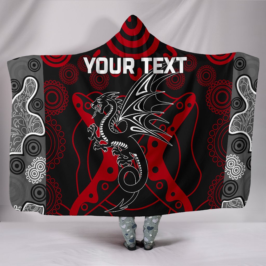 custom-personalised-dragons-hooded-blanket-st-george-aboriginal-1