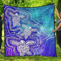 aboriginal-premium-quilt-sea-turtle-with-indigenous-patterns-blue