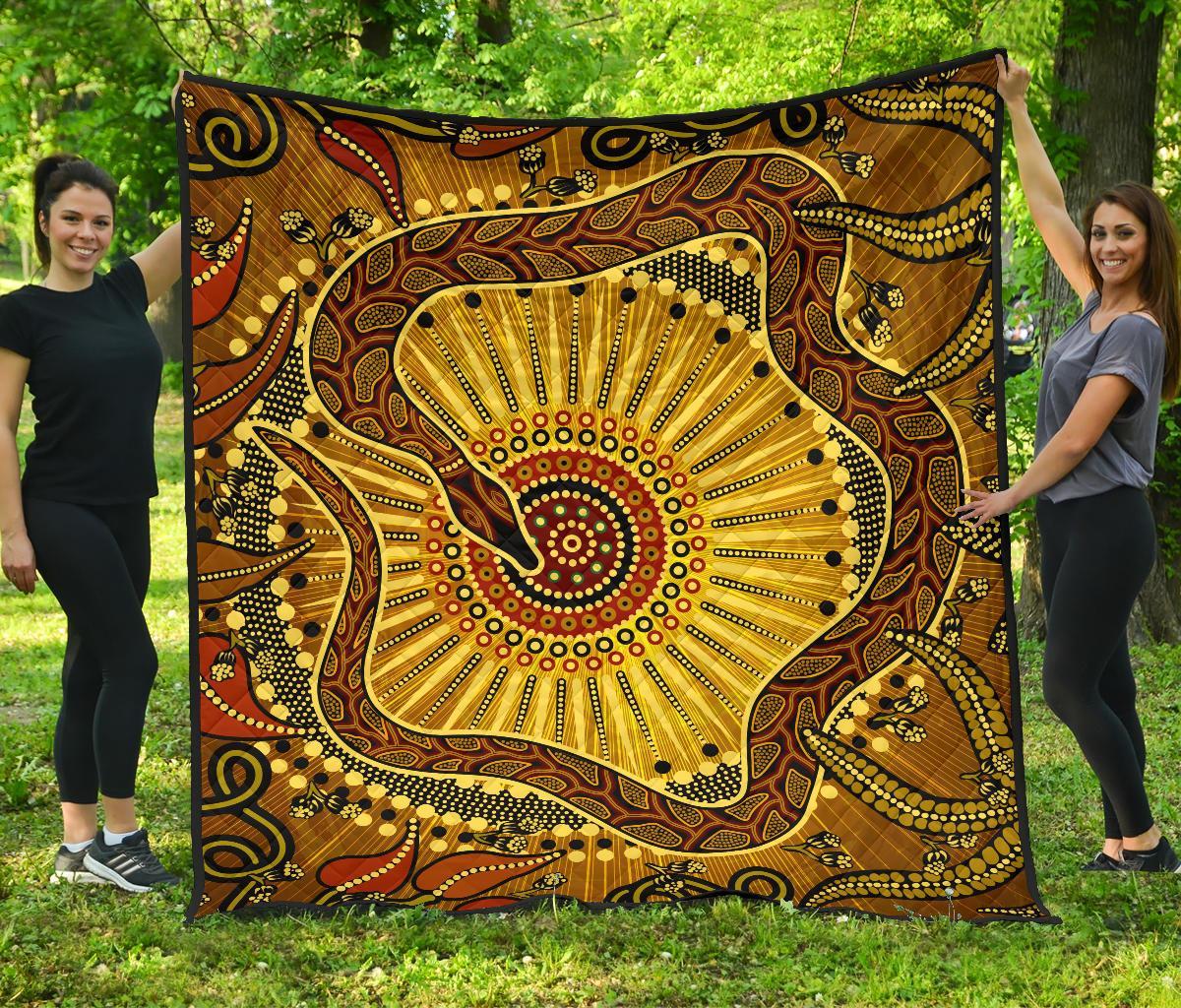 1saustralia-premium-quilt-australian-aboriginal-snake-rainbow-serpent