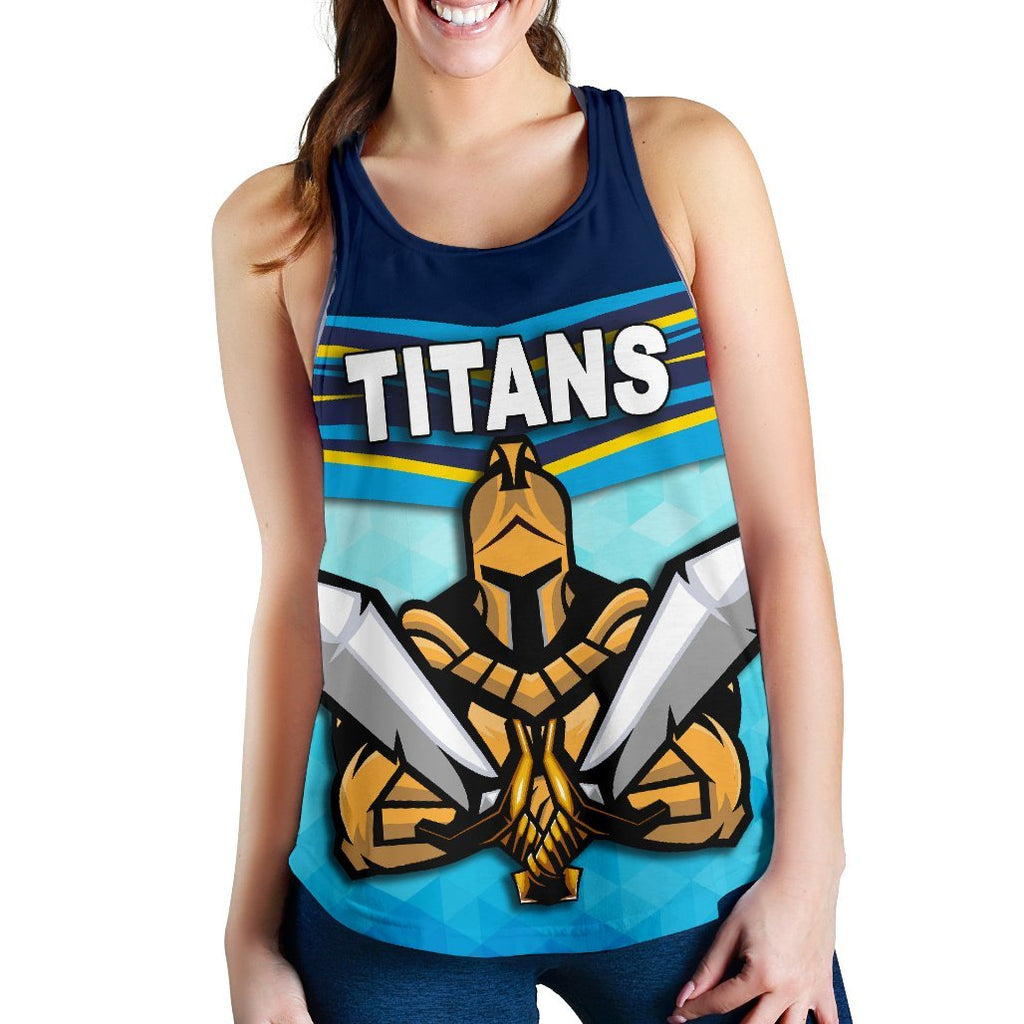 Gold Coast Women Racerback Tank Titans Gladiator - Vibe Hoodie