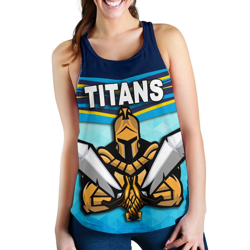 Gold Coast Women Racerback Tank Titans Gladiator - Vibe Hoodie