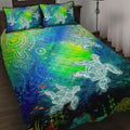 aboriginal-quilt-bed-set-indigenous-turtle-ocean-dot-painting-art