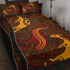 aboriginal-quilt-bed-set-indigenous-kangaroo-and-emu-brown-color
