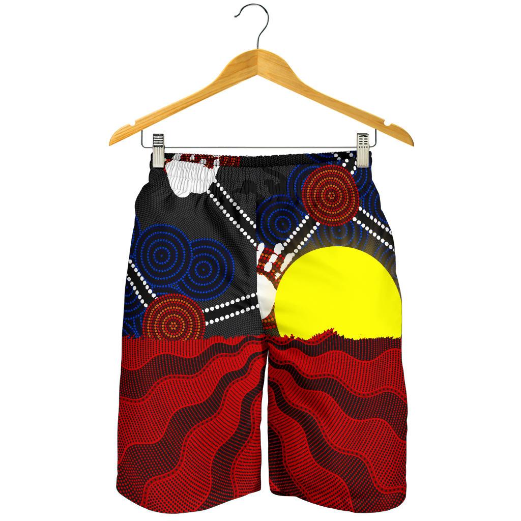 aboriginal-mens-shorts-aboriginal-lives-matter-flag-sun-dot-painting
