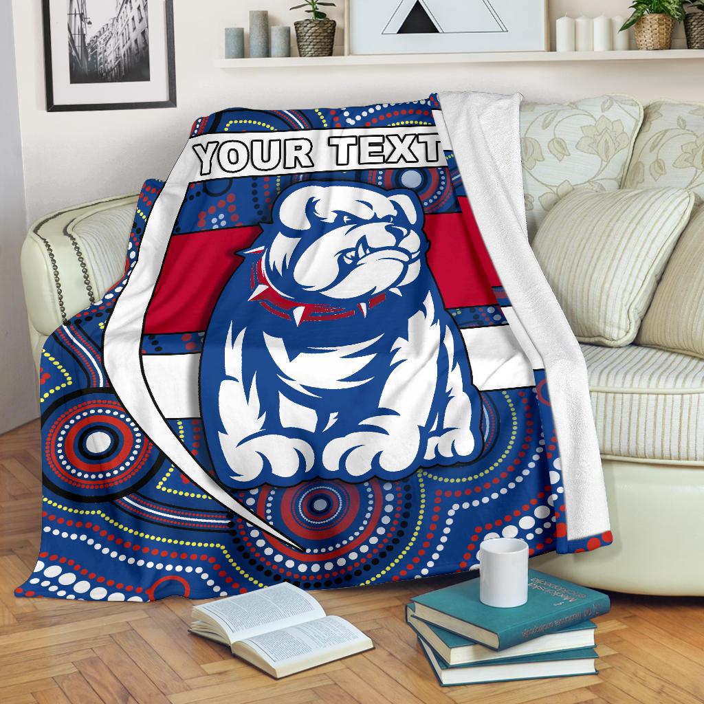 custom-personalised-western-football-bulldogs-premium-blanket-redamancy-indigenous-australian