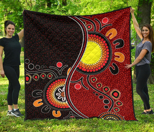 aboriginal-premium-quilt-australia-flag-dot-painting-art