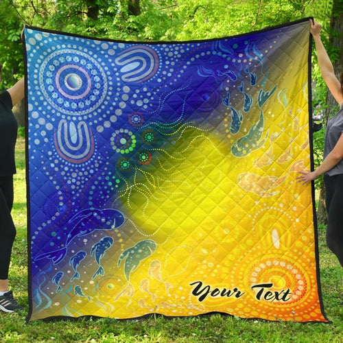 custom-text-aboriginal-premium-quilt-indigenous-fishing