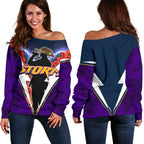 Melbourne Women's Off Shoulder Sweater Storm Anzacday - Vibe Hoodie
