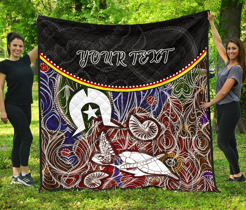 personalised-premium-quilt-aboriginal-dot-in-naidoc-week-style
