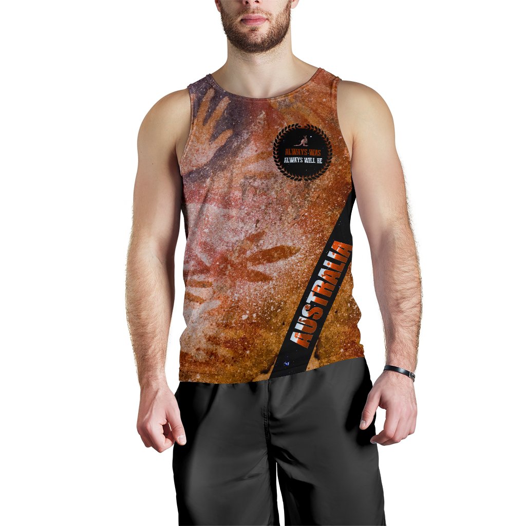 mens-tank-top-handprint-with-kangaroo-logo