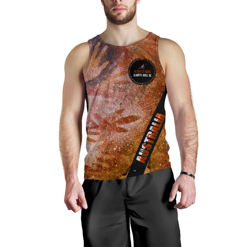 mens-tank-top-handprint-with-kangaroo-logo