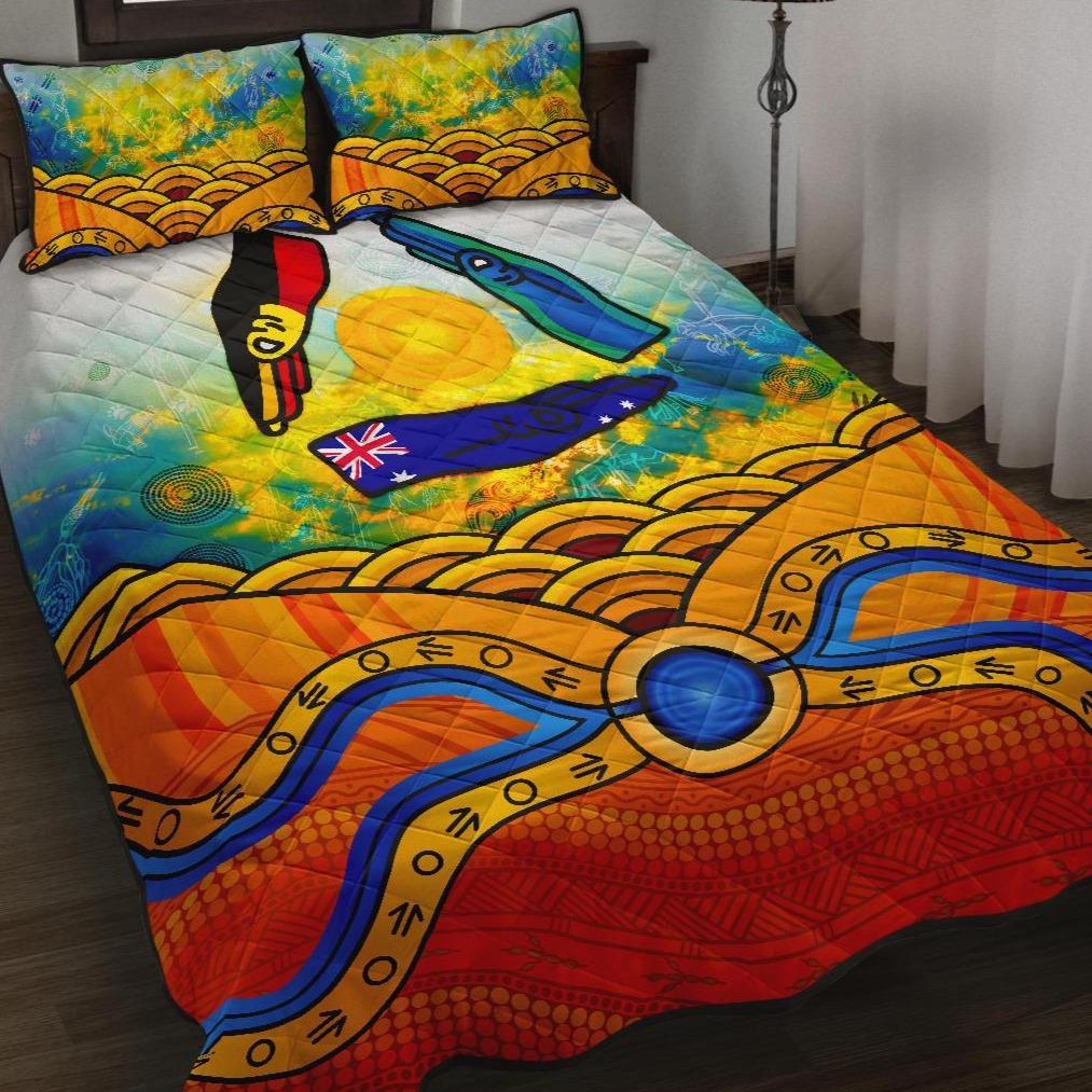 aboriginal-quilt-bed-set-australia-kangaroo-naidoc-week-2021