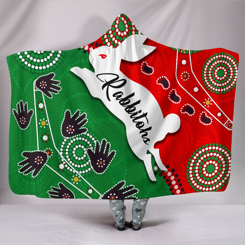rabbitohs-forever-hooded-blanket-indigenous