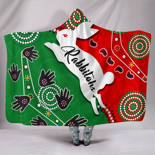 rabbitohs-forever-hooded-blanket-indigenous
