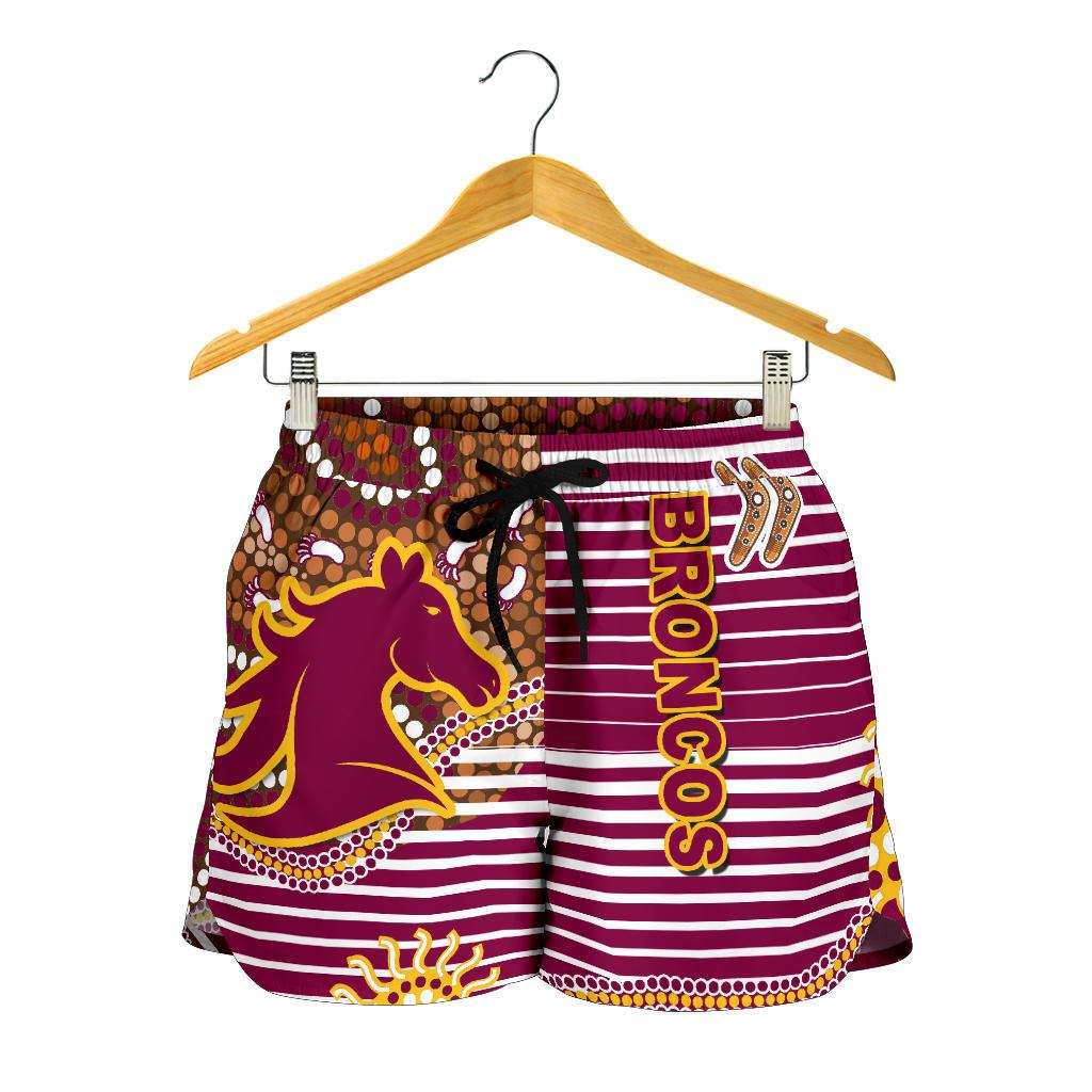 Broncos Super Women Shorts Indigenous Brisbane - Vibe Hoodie