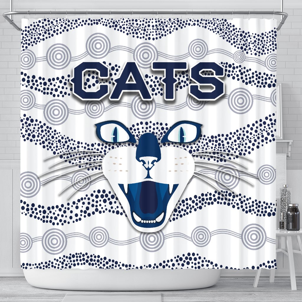 geelong-shower-curtain-cats-indigenous-white