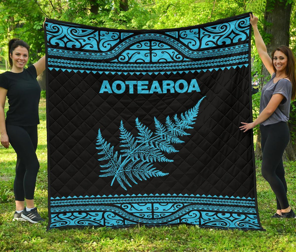 aotearoa-new-zealand-maori-premium-quilt-silver-fern-blue