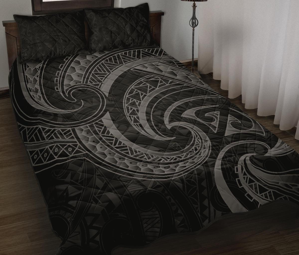 new-zealand-maori-mangopare-quilt-bed-set-polynesian-black
